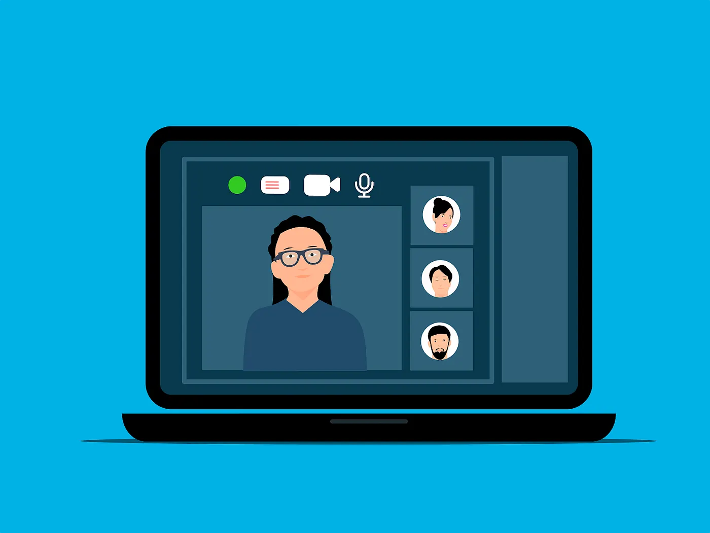 Online+class+bule+background+video+call+talking+studing+Y4W