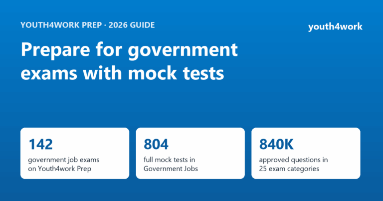 How to prepare for government exams with mock tests on Youth4work Prep (2026)